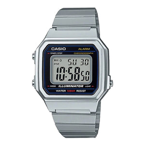 Orologio Unisex Casio B650WD-1AEF Nero Argentato (Ø 41 mm)