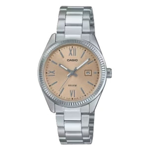 Orologio Donna Casio LADY DATE - CHAMPAGNE Argentato (Ø 30 mm)