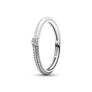 Anello Donna Pandora PAVE & WHITE DUAL - RING - SIZE 56