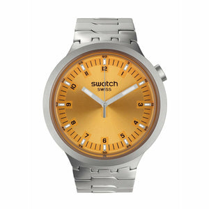 Orologio Unisex Swatch SB07S103G Giallo Argentato