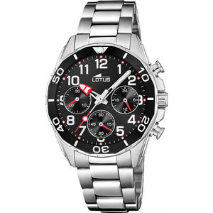 Orologio Uomo Lotus 18858/2 Nero Argentato